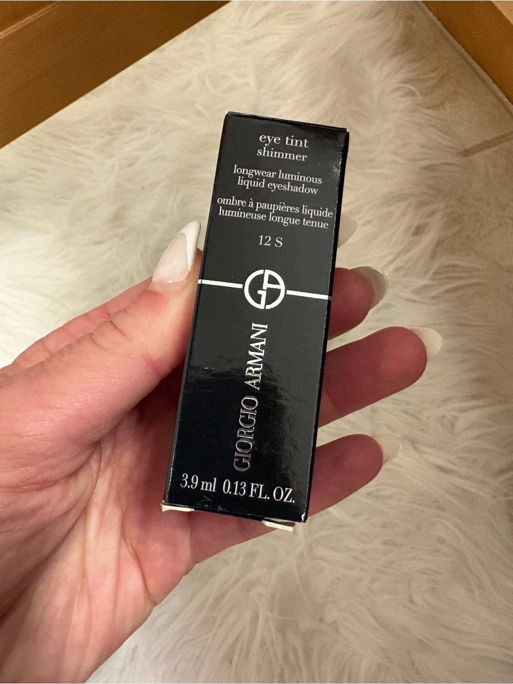 Giorgio Armani Eye Tint Shimmer longwear Liquid Eyeshadow 12S shell
